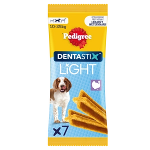Pedigree Dentastix Light Dental Chews Średnie rasy Przysmaki dla psów 7szt. - 98g
