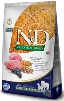 Farmina N&D LAMB BLUEBERRY  MEDIUM MAXI 12kg  opakowanie uszkodzone (67,614) !!