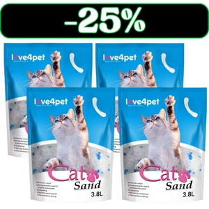 Żwirek Silikonowy dla Kota Cat Sand 4x3,8l