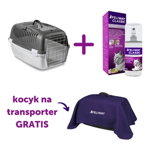 ZOLUX Transporter GULLIVER 3 z metalowymi drzwiczkami ciemnoszary + Feliway Spray 60ml + kocyk GRATIS!