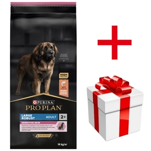 PRO PLAN Sensitive Skin Large Robust Adult Karma dla psów bogata w łososia 14kg+ niespodzianka dla psa GRATIS!