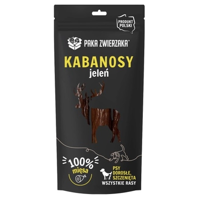PAKA ZWIERZAKA- Kabanosy z jelenia 3 szt (80g) - PRODUKT GRATISOWY!!!