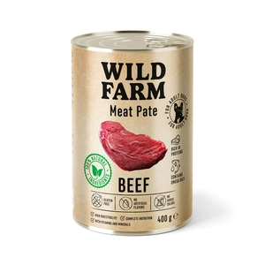 WILD FARM Pate Beef 400g bezglutenowa karma dla psa
