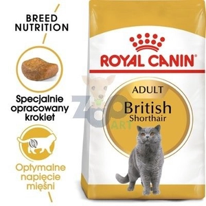 ROYAL CANIN British Shorthair 10kg karma sucha dla kotów dorosłych rasy brytyjski krótkowłosy / Opakowanie uszkodzone (1513,1531) !!!