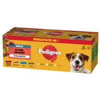 PEDIGREE Adult saszetka 40x100 g - Mix Smaków w Galaretce - mokra karma pełnoporcjowa w galaretce dla dorosłych psów 