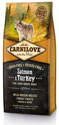 Carnilove Salmon & Turkey for Large Breed Adult 12kg \ Opakowanie uszkodzone (4978, 4982) !!! 