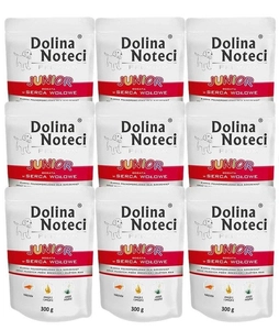 Dolina Noteci PREMIUM Junior bogata w serca wołowe 24 x 300g