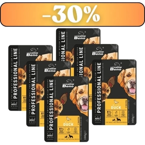 SUPER BENO Adult saszetka dla psów małych i średnich ras z kaczką 6x100g