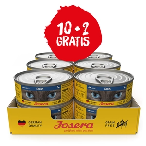 JOSERA Cat Duck 10x85g + 2x85g GRATIS!!