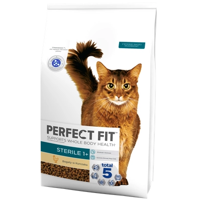  Perfect Fit™ - sucha karma pełnoporcjowa dla dorosłych kotów po zabiegu kastracji, bogata w kurczaka 7kg / Opakowanie uszkodzone (3717) !!!