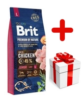 BRIT Premium By Nature Junior L 15kg + niespodzianka dla psa GRATIS!