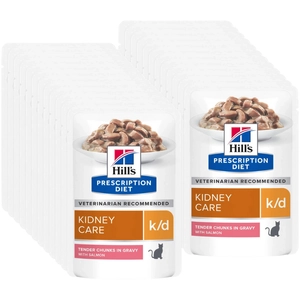 HILL'S PD Prescription Diet Feline k/d łosoś 24x85g - saszetka