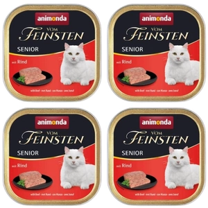 ANIMONDA Vom Feinsten Senior Cat smak: z wołowiną 6 x 100g