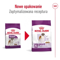 ROYAL CANIN Giant Adult 15kg karma sucha dla psów dorosłych, od 18/24 miesiąca życia, ras olbrzymich / Opakowanie uszkodzone (2086) !!!
