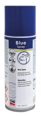 Kerbl Niebieski koloryzujący spray do pielęgnacji skóry kopyt i racic, Blue Spray 200 ml