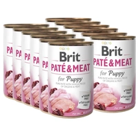 BRIT PATE & MEAT PUPPY 12x400g