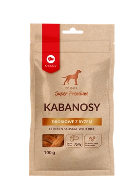 MACED Kabanosy drobiowe z ryżem  100g