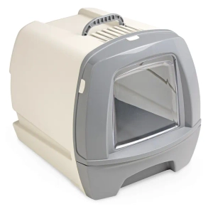 UNIQ PETS kuweta dla kota zamykana 80' szara 50x40x42 cm