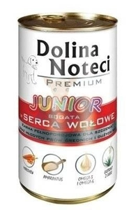 Dolina Noteci PREMIUM Junior bogata w serca wołowe 400g