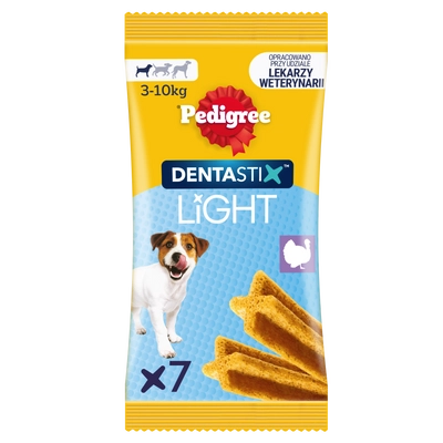 Pedigree Dentastix Light Dental Chews Małe rasy Przysmaki dla psów 7 szt - 58g