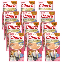 INABA CAT CHURU Salmon With Tuna 12x(4x14g)