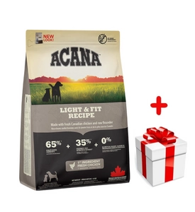 ACANA Light & Fit Dog 2kg + niespodzianka dla psa GRATIS!
