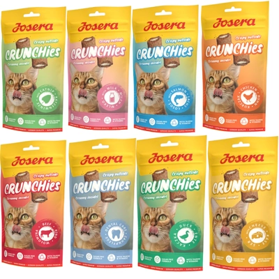 JOSERA Crunchies - Mix Smaków (przysmak dla kota) 8x60g