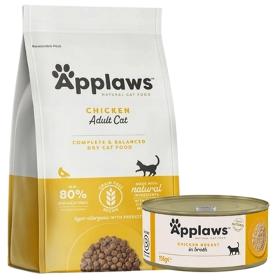 Applaws Adult Chicken Sucha Karma dla kota 7,5kg + Applaws Pierś z Kurczaka 156g GRATIS