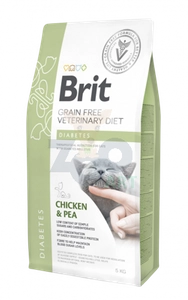 Brit gf veterinary diets cat diabetes 5kg opakowanie uszkodzone (2583)