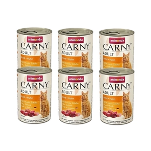 ANIMONDA Cat Carny Adult smak: wołowina i kurczak 6 x 400g