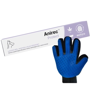 BIOVICO Anirec Protect 15ml pasta CBD olej konopny dla psa i kota 15ml + Rękawica do czesania GRATIS!
