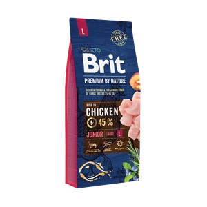 BRIT Premium By Nature Junior L 15kg/Opakowanie uszkodzone (3108,3361) !!!