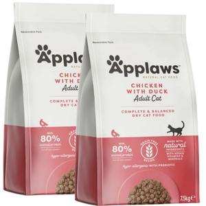 Applaws Adult Chicken with Extra Duck Sucha Karma dla kota 2x7,5kg