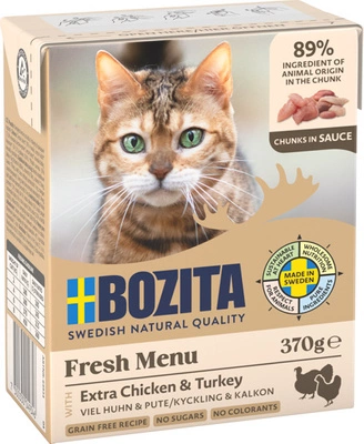 BOZITA Cat Kurczak I Indyk W Sosie 370g