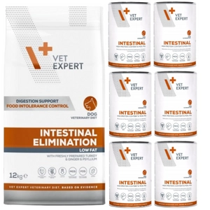 VETEXPERT Dog Intestinal Elimination 12kg + Intestinal 6x400g