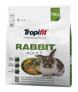 TROPIFIT Premium Plus RABBIT ADULT 750g - dla królika