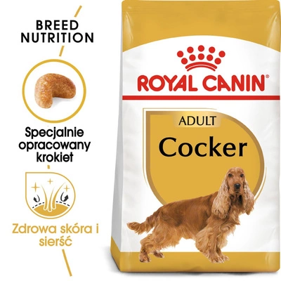 ROYAL CANIN Cocker Spaniel Adult 11,9kg karma sucha dla psów dorosłych rasy cocker spaniel/ opakoanie uszkodzone (5000)