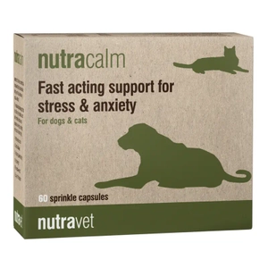 NUTRAVET Nutracalm for dogs & cats 60kaps-szybko działające wsparcie w stresie i niepokoju