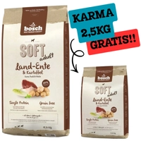 Bosch Soft Adult Kaczka & ziemniaki 12,5kg + BOSCH Soft o smaku kaczki i ziemniaków 2,5 kg GRATIS!!