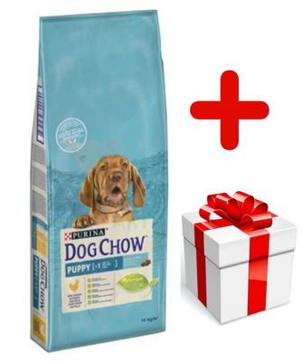 PURINA Dog Chow Puppy Chicken 14kg + niespodzianka dla psa GRATIS!