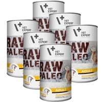 Vetexpert RAW PALEO adult turkey 6x400g - indyk puszka 