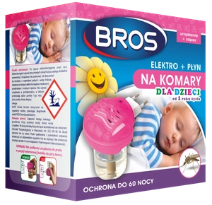 BROS - elektro+płyn na komary dla dzieci od 1 r.ż.