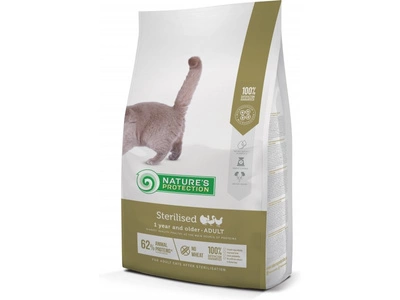 NATURES PROTECTION Sterilised Poultry Adult Cat 7kg + niespodzianka dla psa GRATIS!