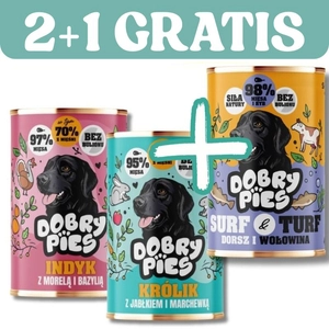 Dobry Pies Mix Smaków 3x400g