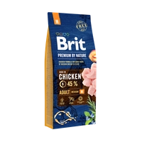 BRIT Premium By Nature Adult M 15kg / Opakowanie uszkodzone (9532, 9780, 9863, 9871, 9923) !!! 