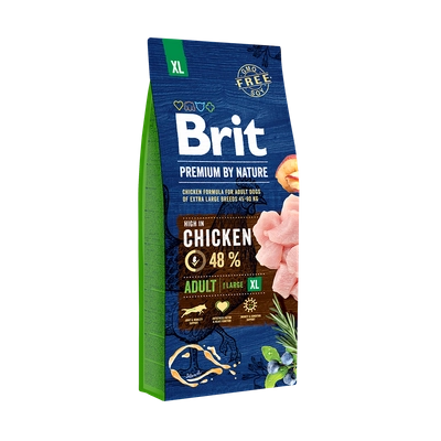 BRIT Premium By Nature Adult XL 15kg / Opakowanie uszkodzone (968,1017,1033,1167) !!! 