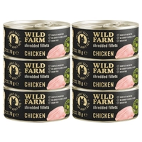 WILD FARM Fillets Chicken 6x70g - bezzbożowa mokra karma dla kota, filet w bulionie