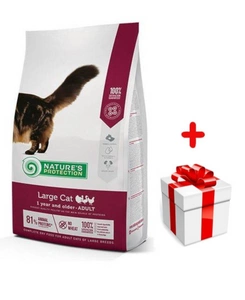 NATURES PROTECTION Large Cat 2kg + niespodzianka dla psa GRATIS!