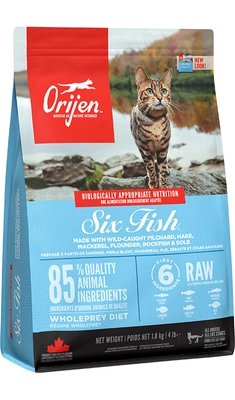ORIJEN Six Fish Cat 1,8kg //Opakowanie uszkodzone (3408) !!! 