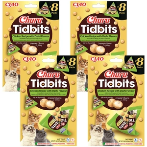 INABA Cat Churu Tidbits - kurczak z bulionem Dashi 4x(8x12g)
